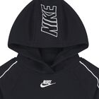 Boys Black Swoosh Logo Tracksuit, 1, hi-res