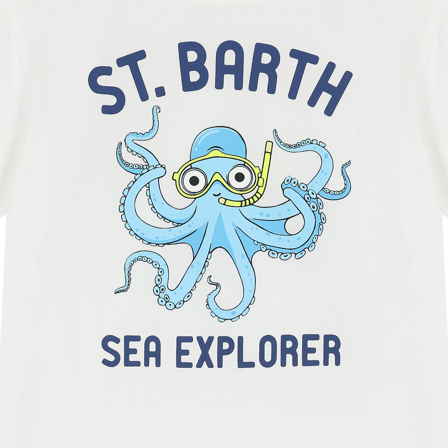 Boys White Octopus T-Shirt, 1, hi-res image number null