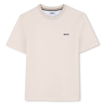 قميص للأولاد من ماركة ميني مي بلون عاجي وشعار