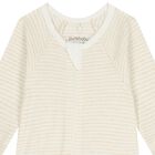 White & Beige Babygrows ( 4 Pack ), 3, hi-res