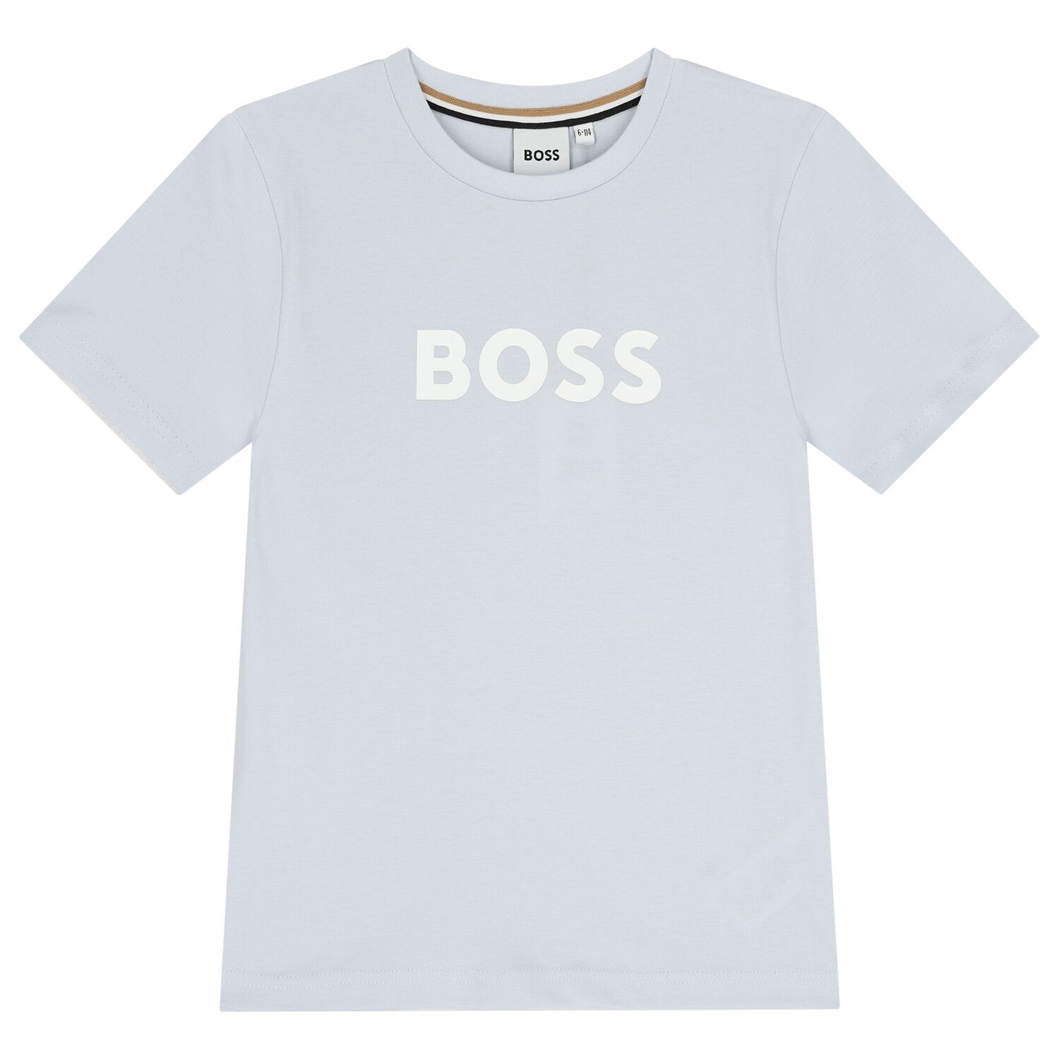 Boys Mini Me Blue Logo T-Shirt, 8, hi-res