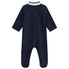 Baby Boys Navy Blue Logo Babygrow Gift Set, 3, hi-res