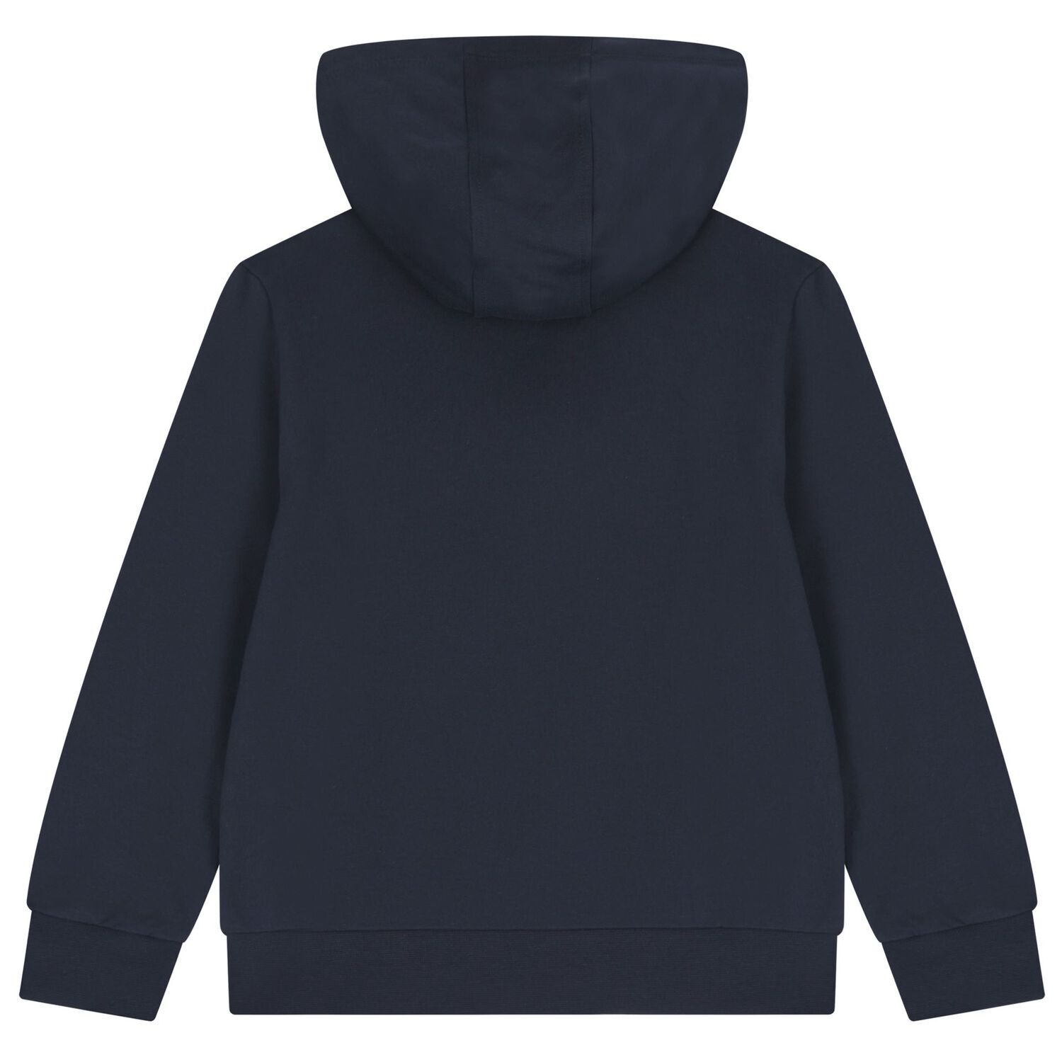 Boys Navy Blue Logo Hooded Top, 4, hi-res image number null