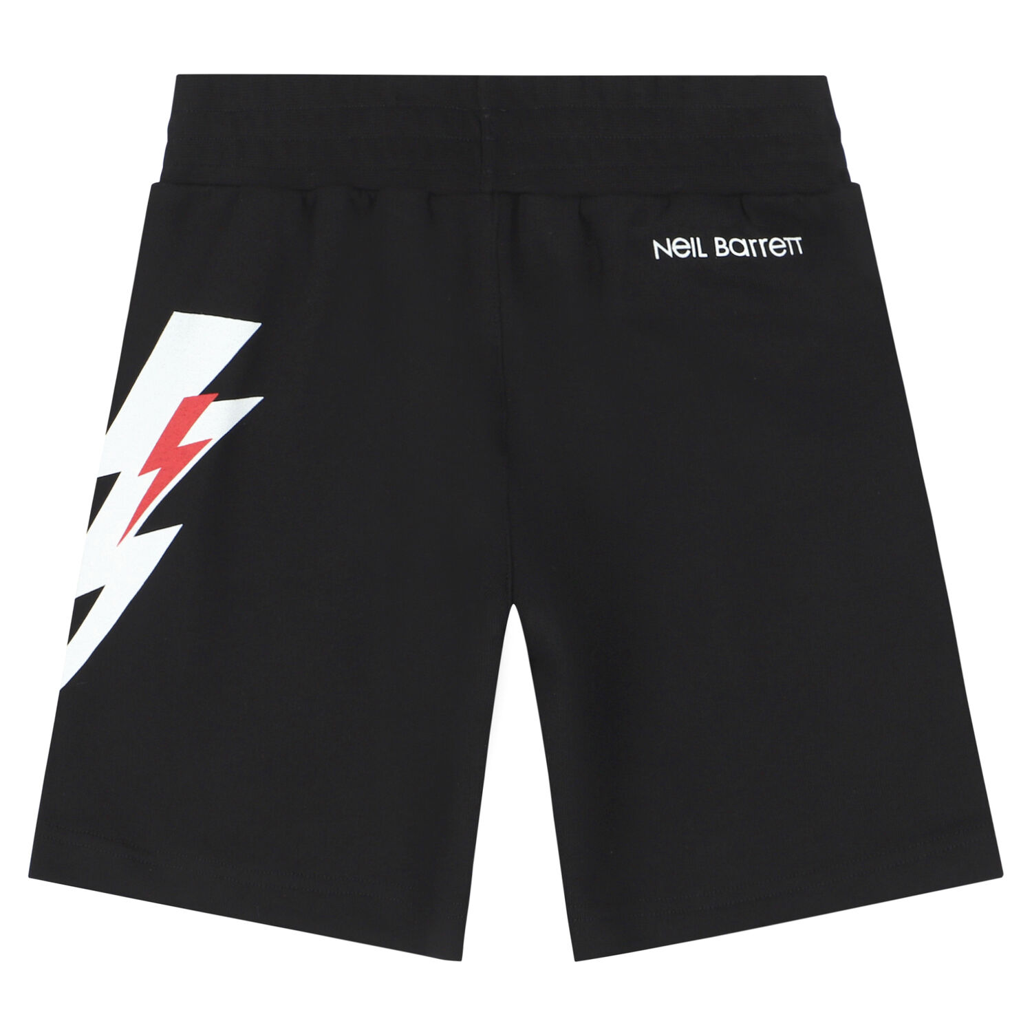 Boys Black Thunderbolt Logo Shorts, 2, hi-res image number null