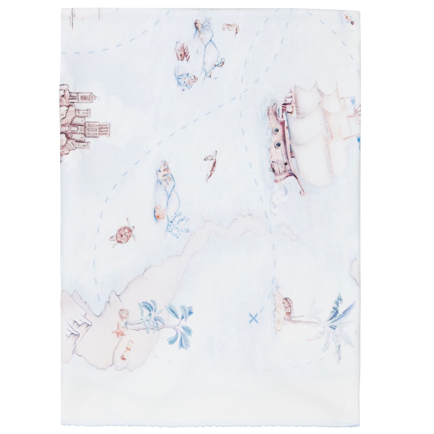 طقم بطانية أولاد باللون الأزرق والعاجي , 1, hi-res