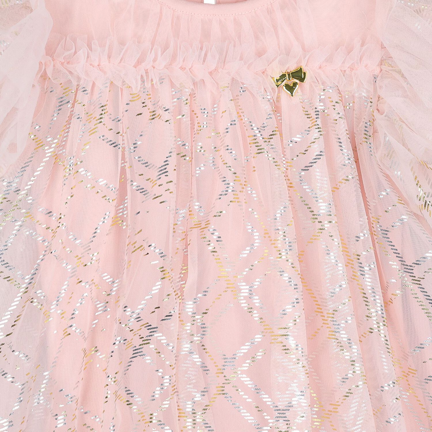 Girls Pink Ruffle Tulle Marlowe Dress, 1, hi-res