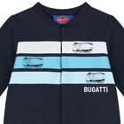 Baby Boys Navy Blue Logo Babygrow, 1, hi-res