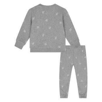 Baby Boys Grey Logo Tracksuit