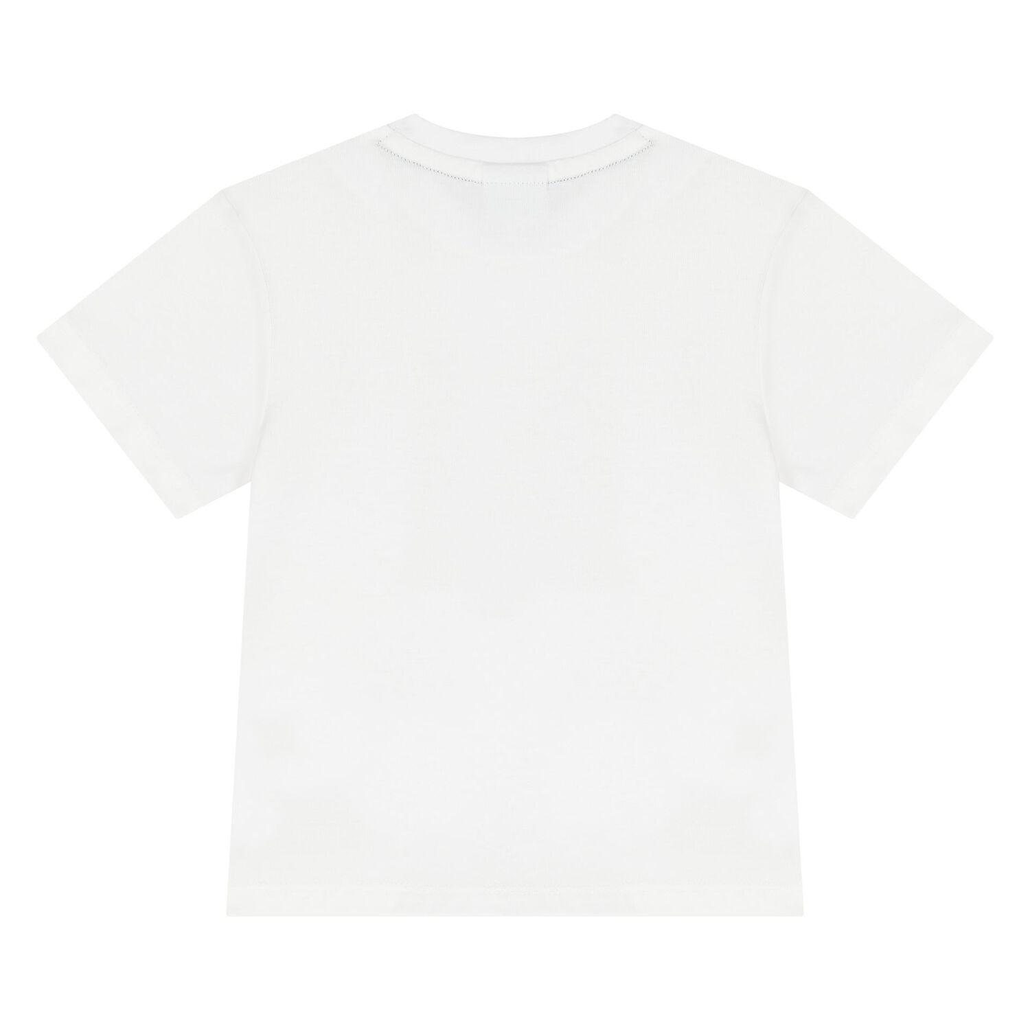 Younger Boys White Logo T-Shirt, 2, hi-res