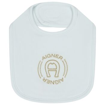 مريلة باللون زرقاء بشعار للأولاد 