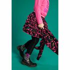 Girls Black & Pink Jersey Skirt, 1, hi-res