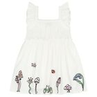 Girls Ivory Flower Dress, 1, hi-res