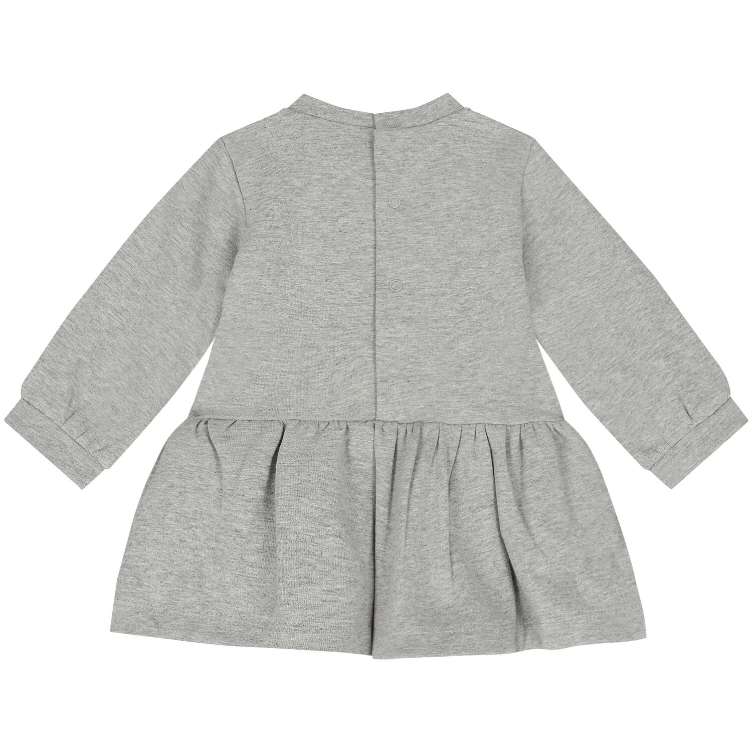 Younger Girls Grey Cat Dress, 1, hi-res