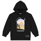 Black Saudi Graphic Logo Hooded Top, 1, hi-res