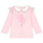 Girls Pink Tulle Skirt Set, 2, hi-res