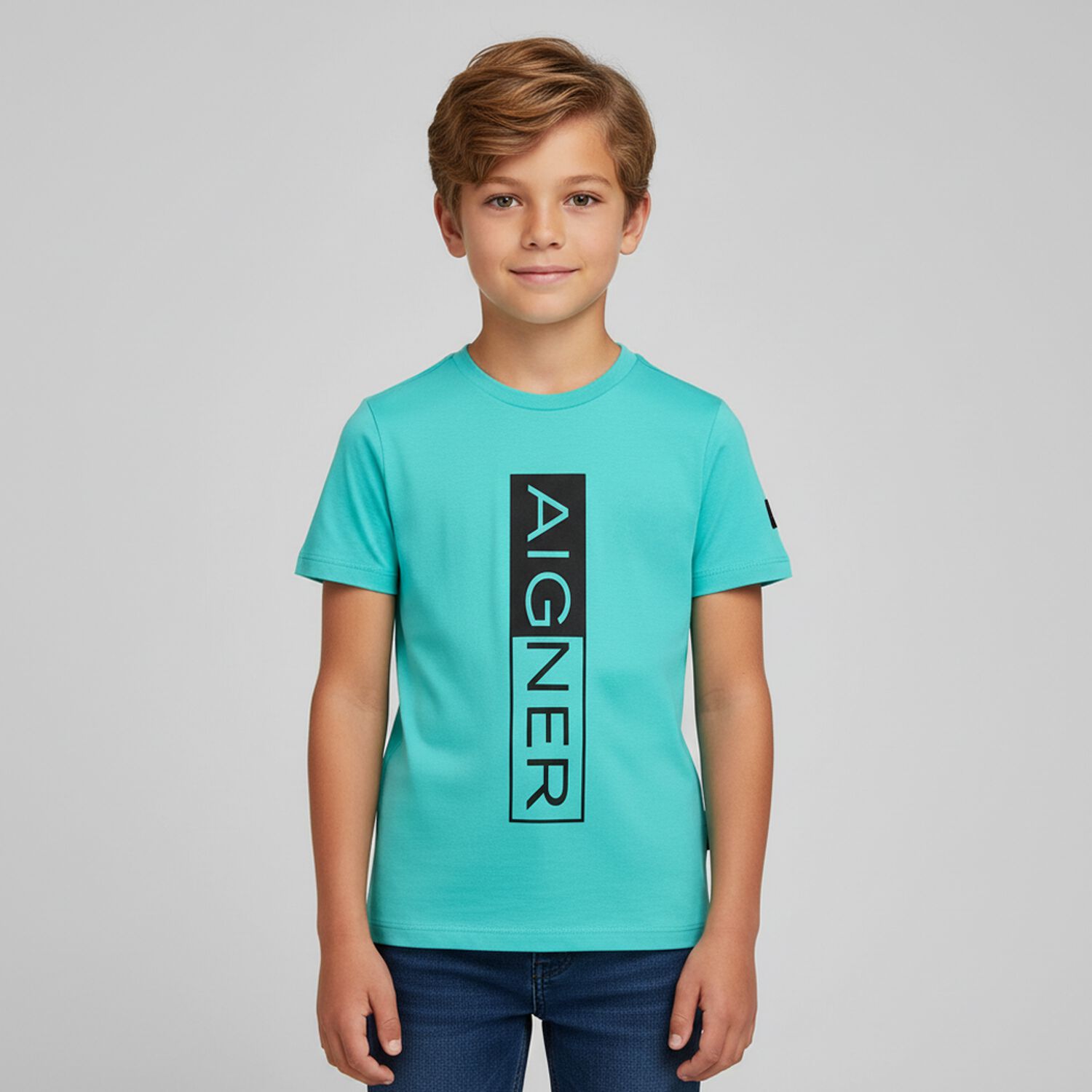 Boys Aqua Logo T-Shirt, 3, hi-res image number null