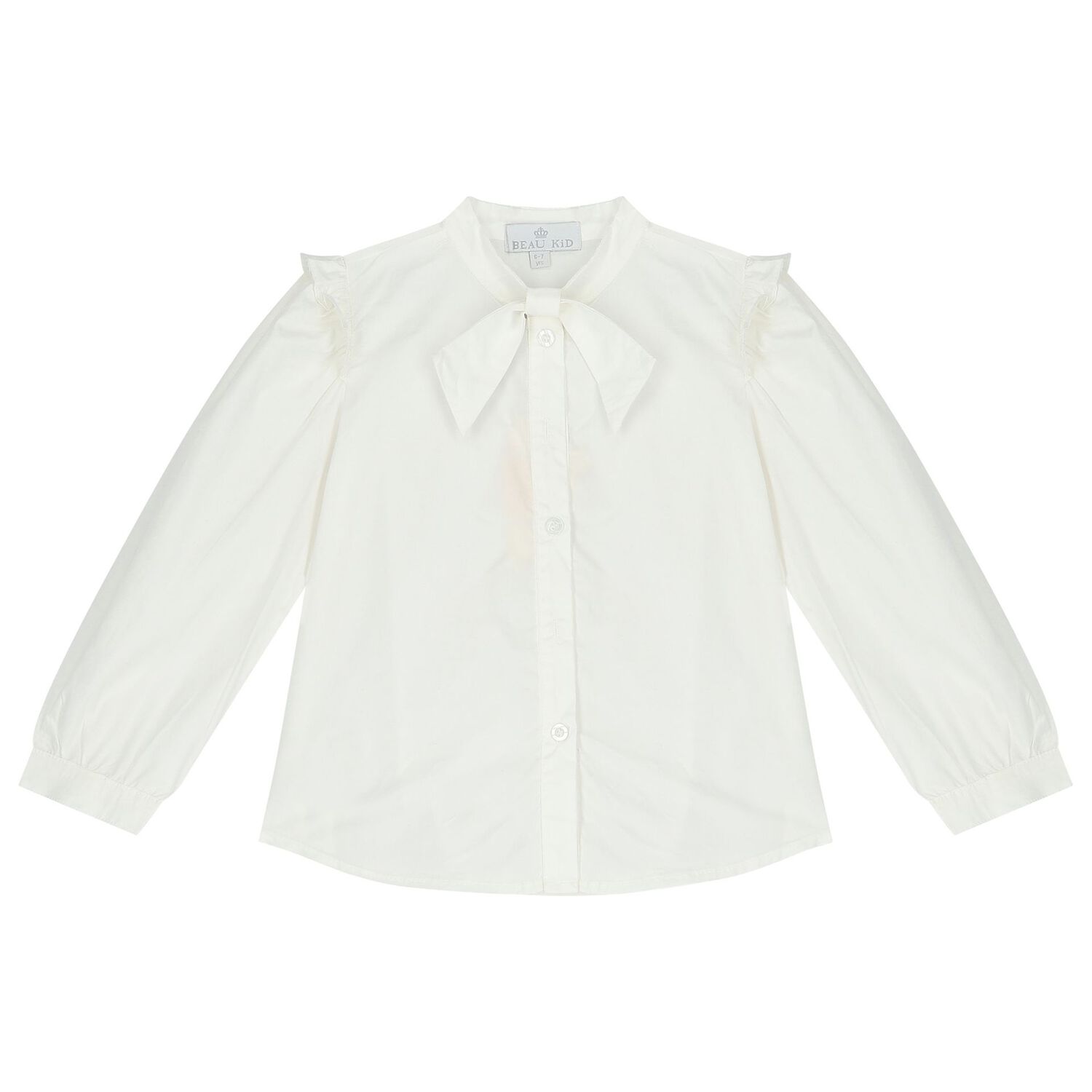 Girls Ivory & Brown Dress Set, 1, hi-res image number null