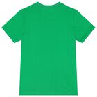 Boys Green Logo T-Shirt, 1, hi-res