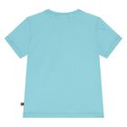 Younger Boys Blue Logo T-Shirt, 4, hi-res
