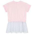 طقم ليغينز بنات بالزهور باللون الوردى, 1, hi-res