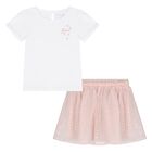 طقم تنورة التول باللون الأبيض والوردى, 1, hi-res