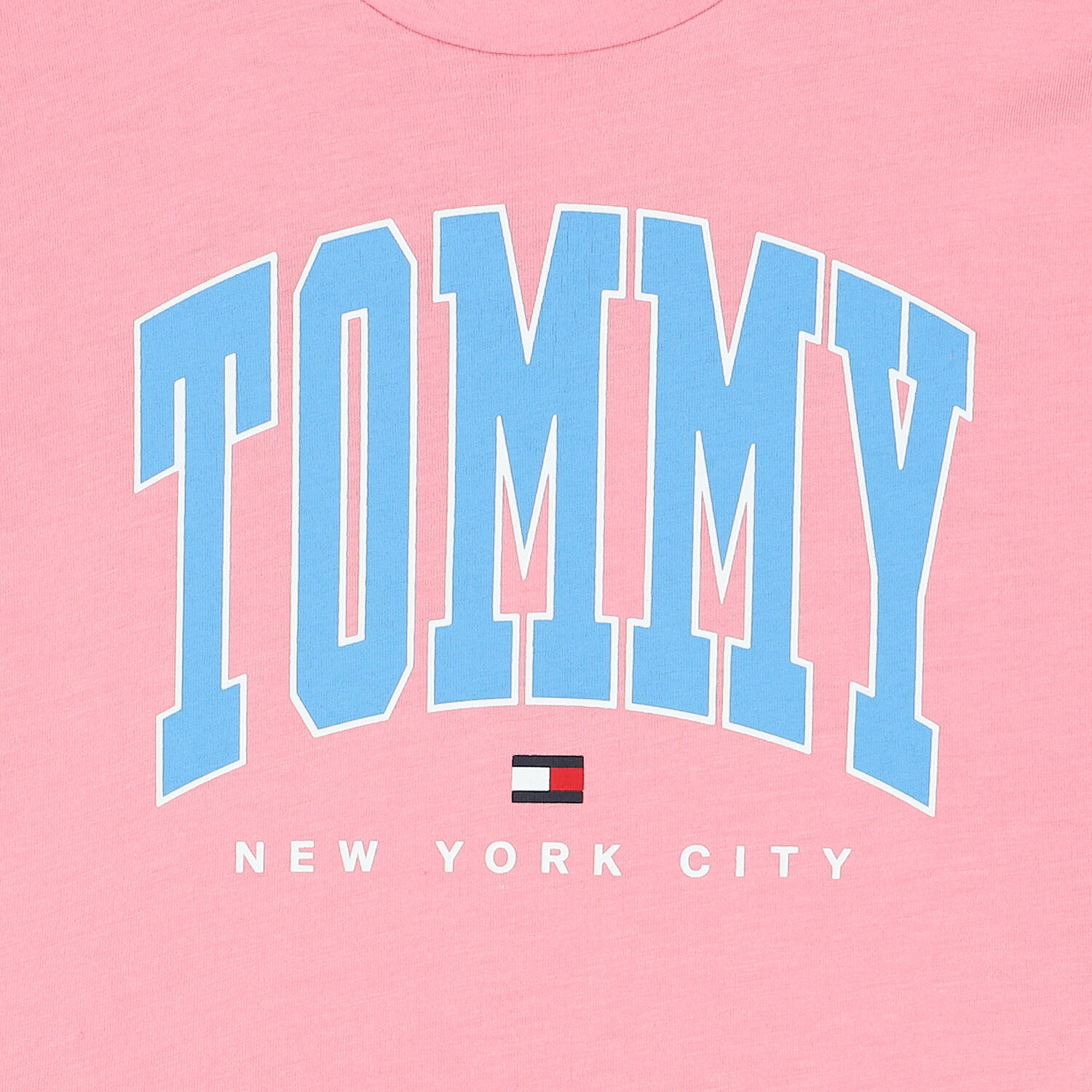 تيشيرت بالشعار باللون الوردي للبنات, 3, hi-res