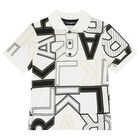 تيشيرت أولاد بولو بالشعار باللون الأبيض, 1, hi-res