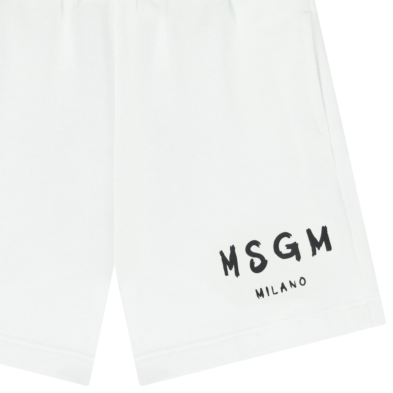 Boys White Logo Shorts, 1, hi-res