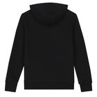 Black Logo Hooded Top, 1, hi-res