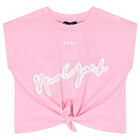 Girls Pink Logo T-Shirt, 3, hi-res