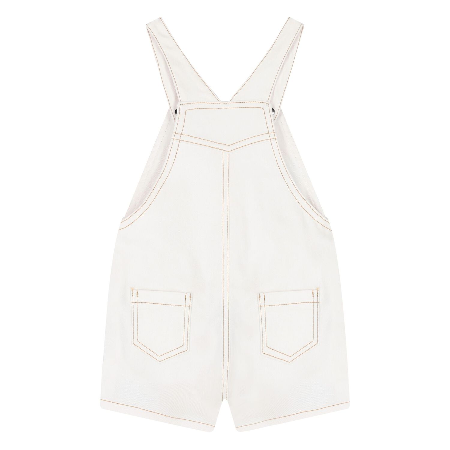 Baby Boys Ivory & Green Dungaree Set, 1, hi-res