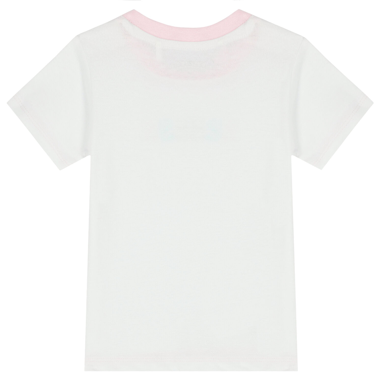 تيشيرت بالشعار باللون الابيض للبنات, 2, hi-res