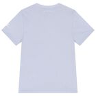 Boys Blue Logo Shorts Set, 1, hi-res