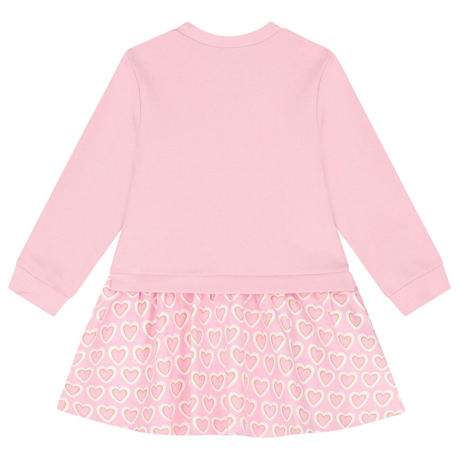 Girls Pink Heart Dress Set, 1, hi-res