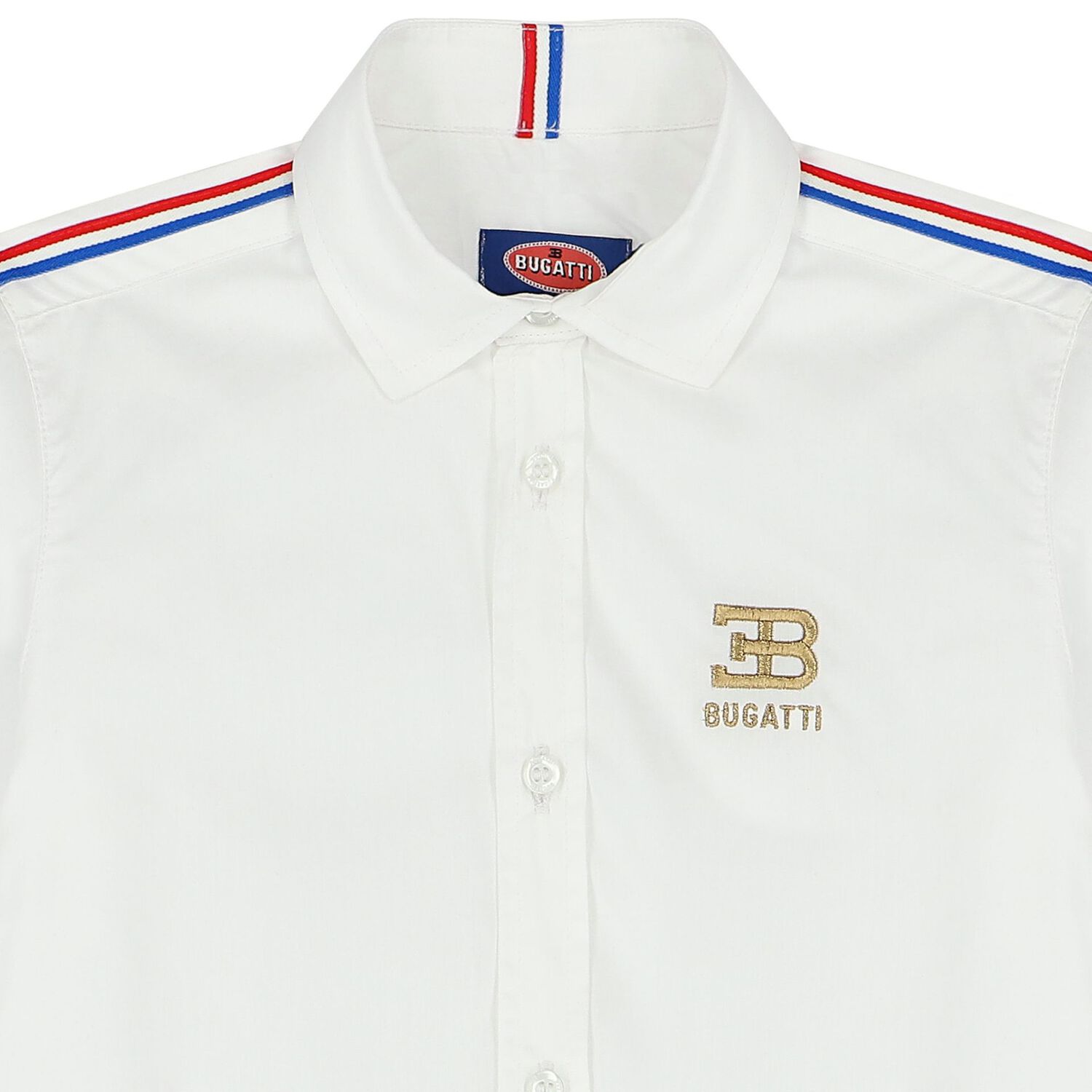 Boys White Logo Shirt, 1, hi-res