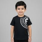 تيشيرت اولاد بالشعار باللون الاسود , 3, hi-res