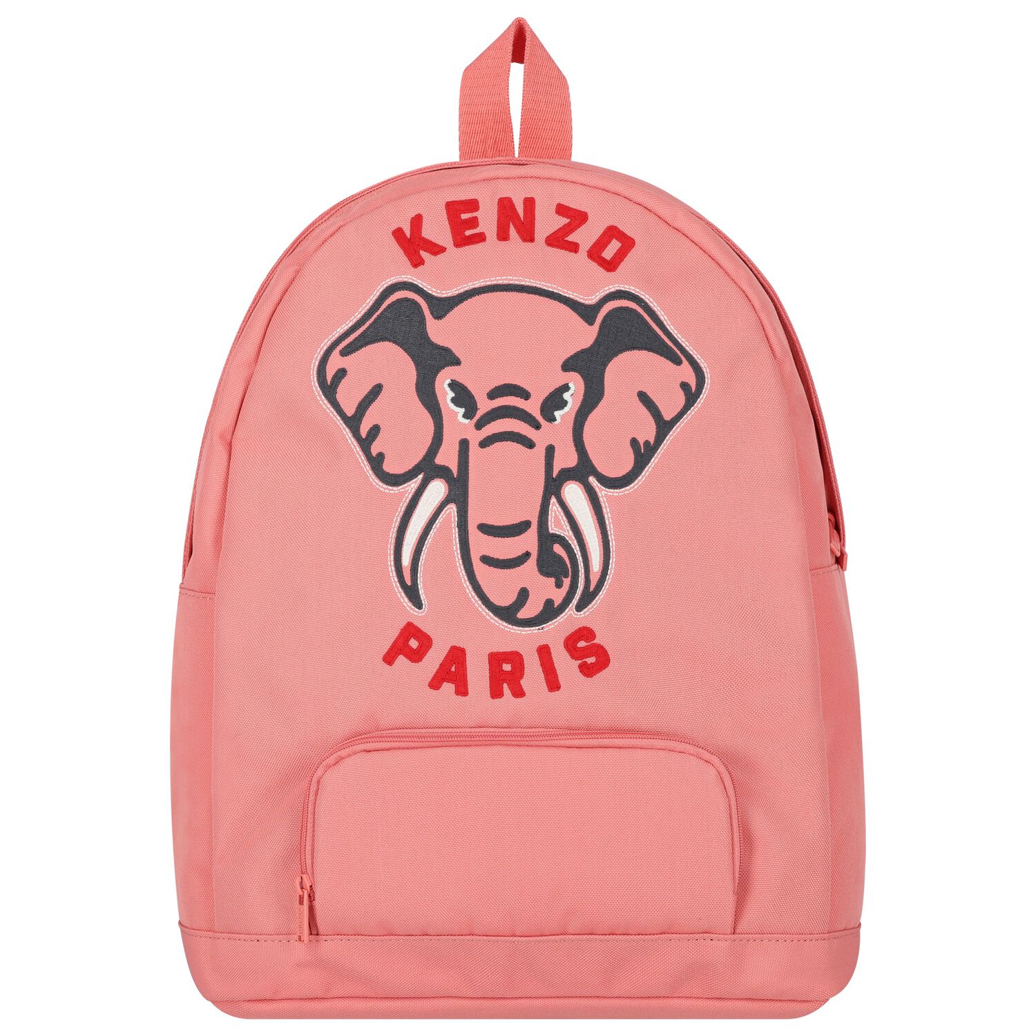 Girls Pink Elephant Logo Backpack, 1, hi-res