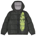 Boys Green Logo Padded Puffer Jacket, 1, hi-res