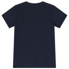 تيشيرت أولاد بالشعار باللون الكحلى, 3, hi-res