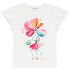 طقم ليجينز بطبعه زهور باللون الابيض والوردى, 1, hi-res