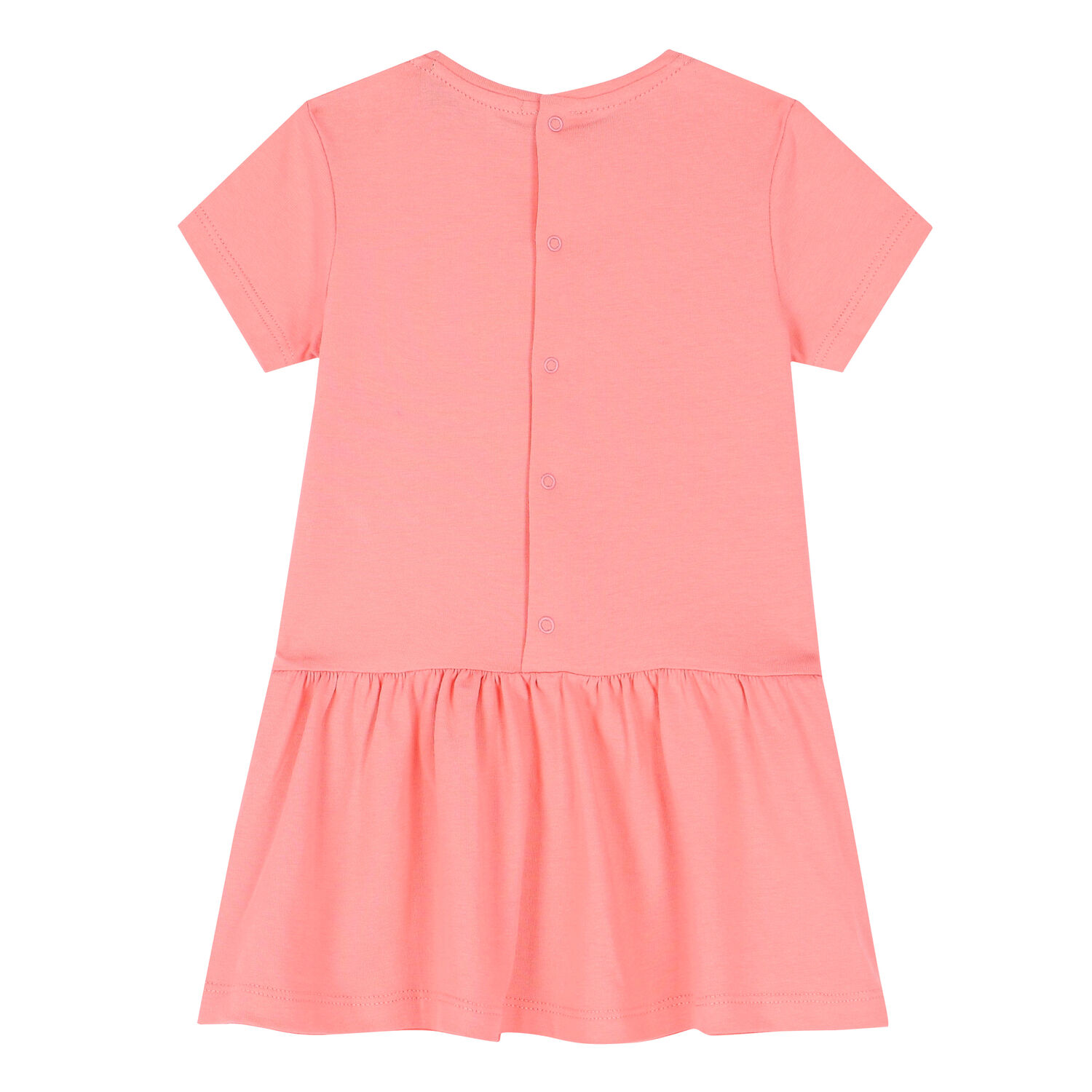 Younger Girls Pink Logo Dress, 2, hi-res