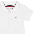 Baby Boys White Logo Bodysuit, 1, hi-res