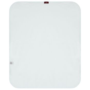 Baby Boys Ivory & Blue Teddy Bear Logo Blanket