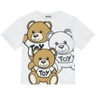 تيشيرت بشعار تيدى باللون الأبيض, 2, hi-res