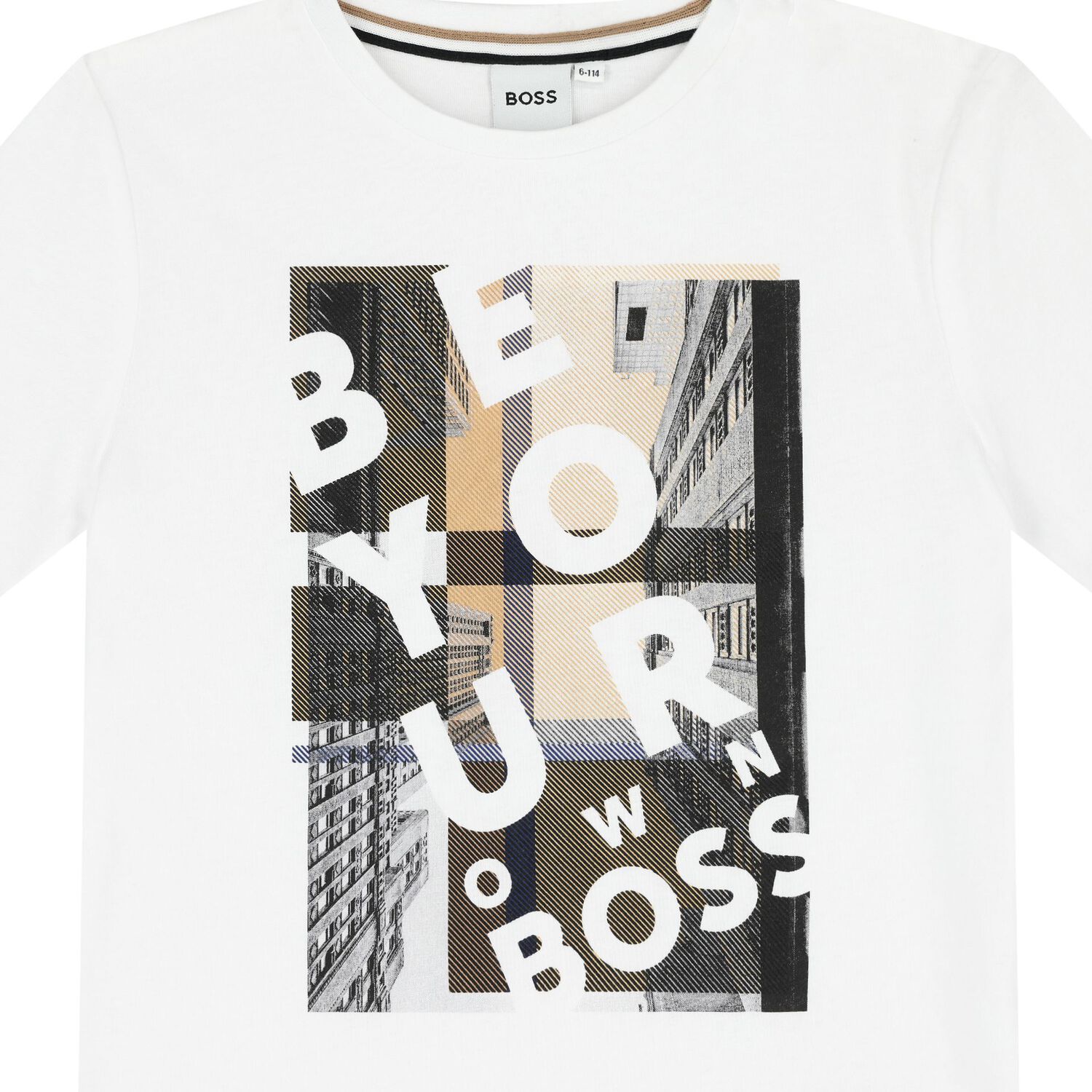 Boys White Logo T-Shirt, 1, hi-res image number null