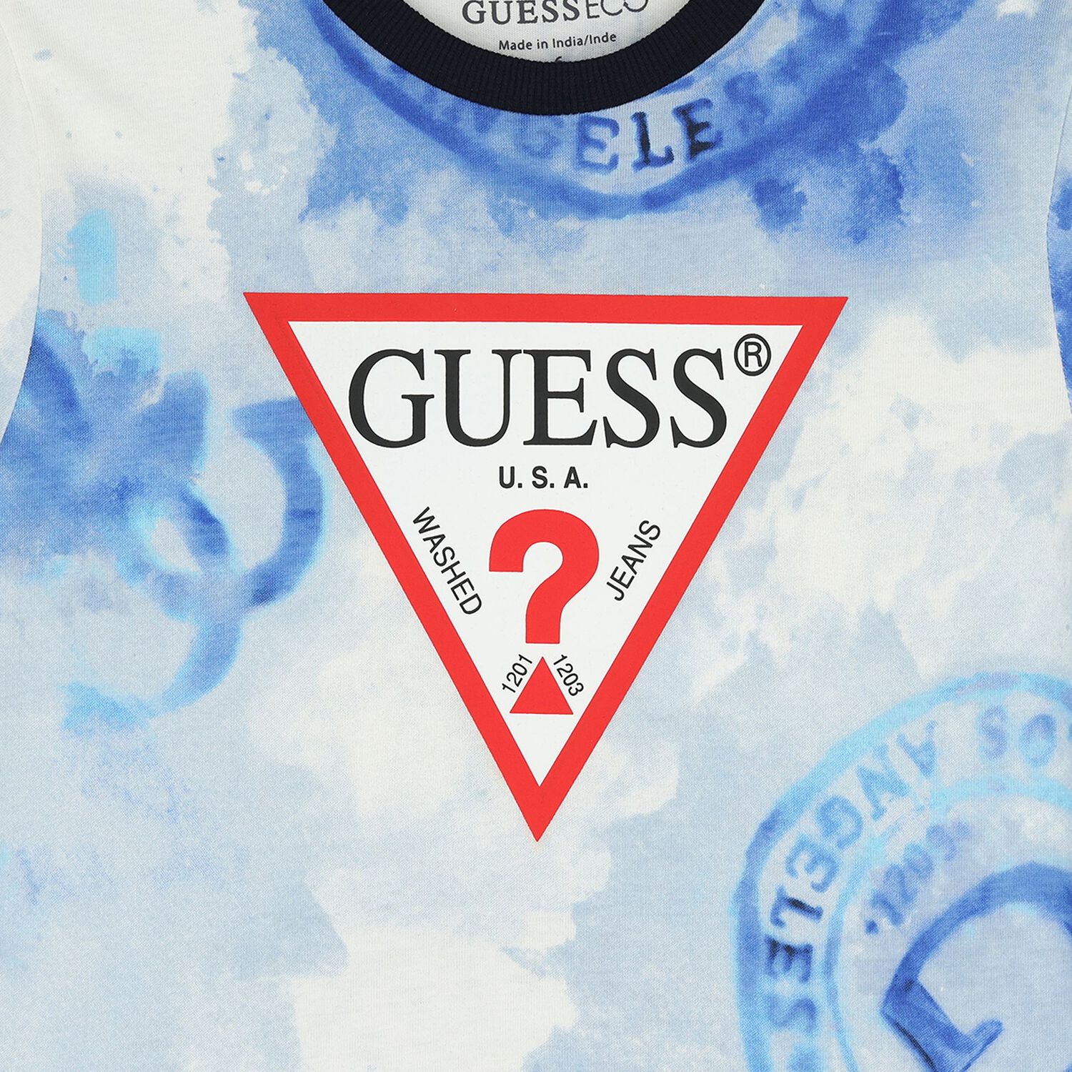 طقم شورتات للأولاد باللون الأبيض والأزرق والكحلي بالشعار, 1, hi-res