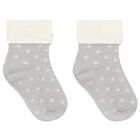 White Baby Romper, Bib & Socks Set, 1, hi-res