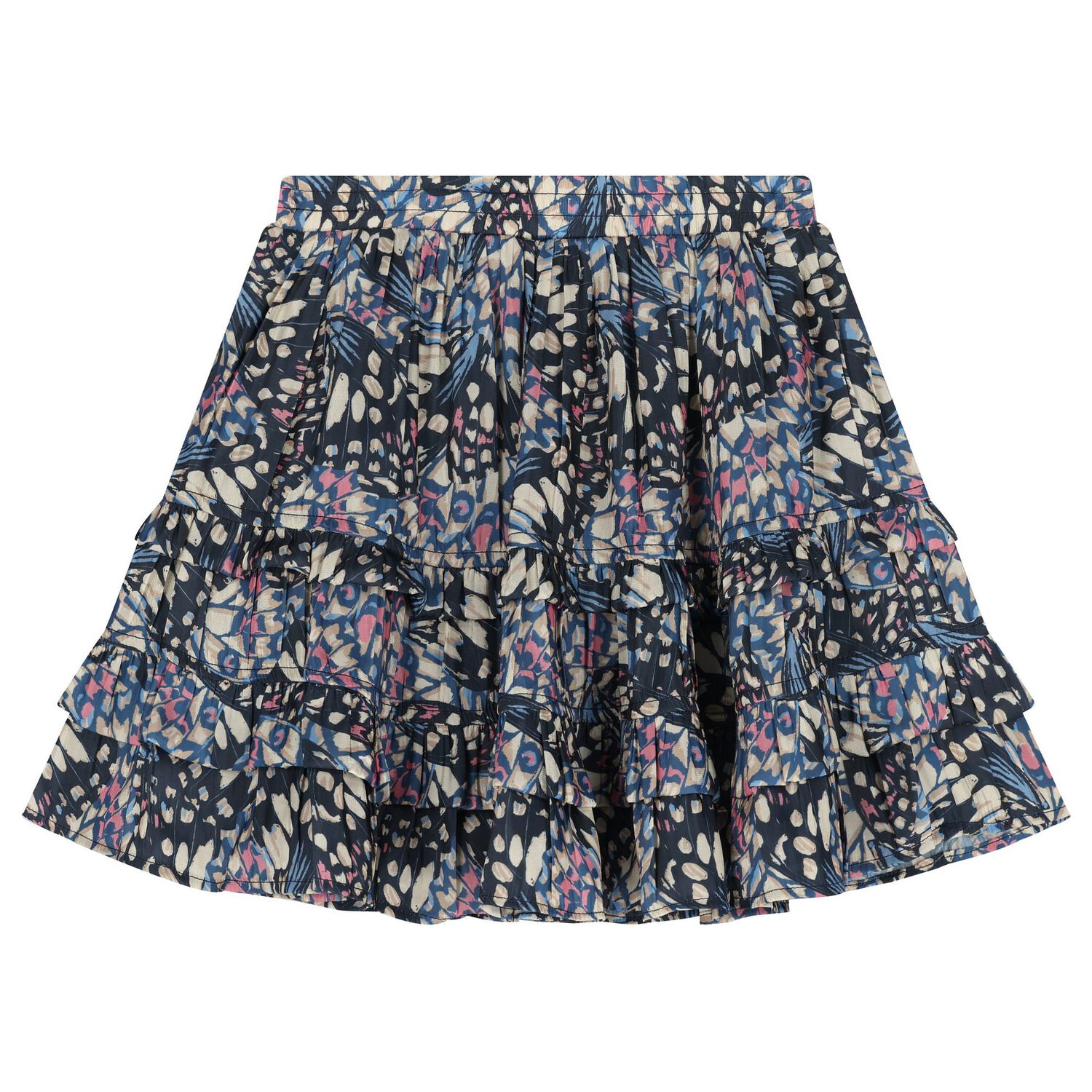 Girls Muti-Coloured Pleated Skirt, 1, hi-res image number null