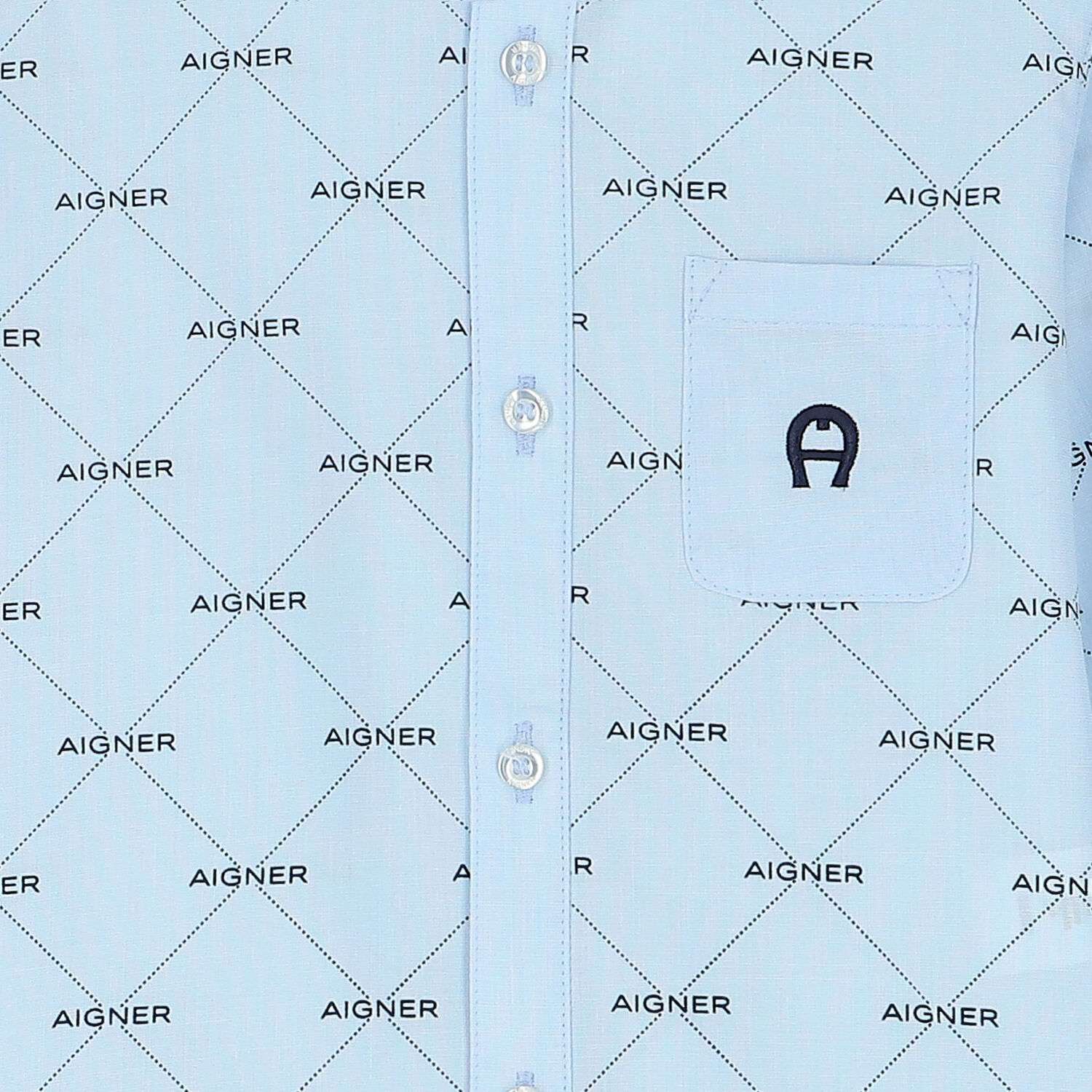 قميص بالشعار باللون الأزرق للأولاد, 1, hi-res