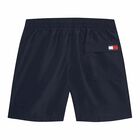 Boys Navy Logo Swim Shorts, 1, hi-res